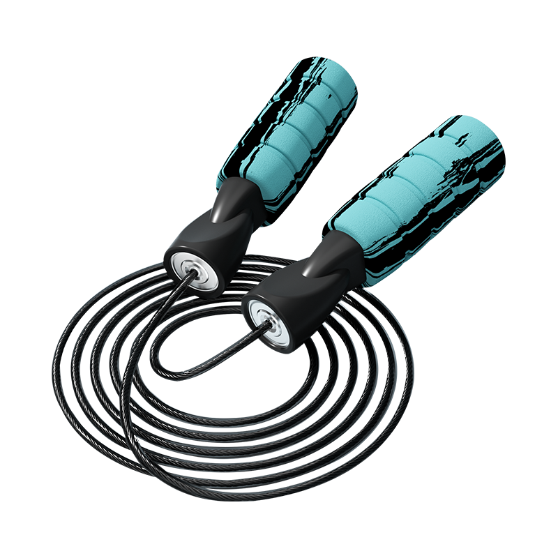 TS-4 kleur graffiti/enkele kleur schuimspons handvat springtouw voor volwassenen